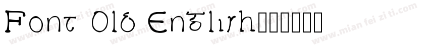 Font Old English字体转换